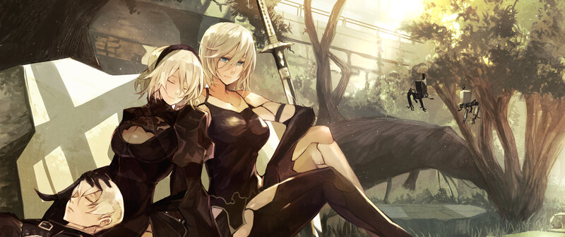 Two Female Characters Resting