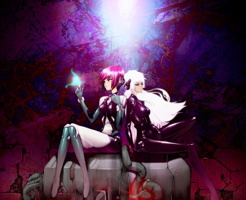 Two Female Characters Sitting