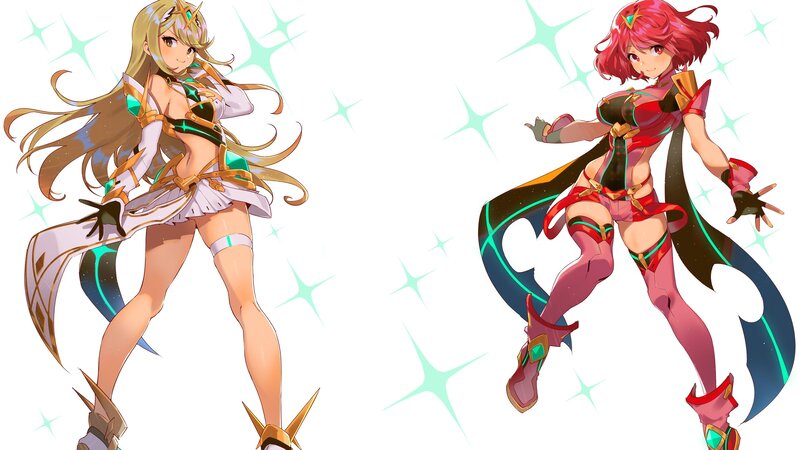 Two Female Characters — White, Dynamic