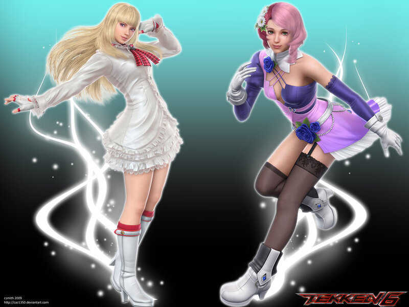 Two Female Characters — White
