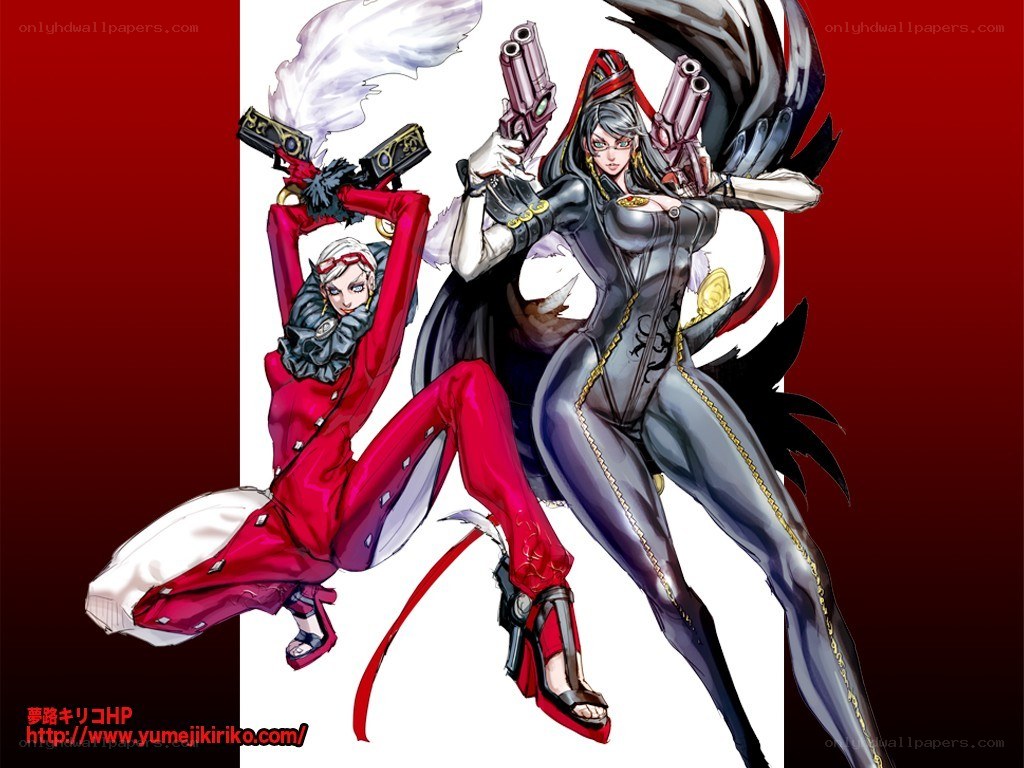 Two female characters with guns