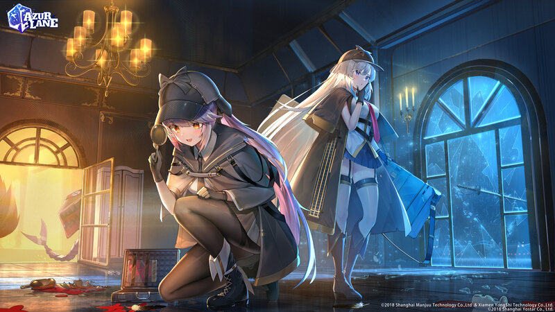Two Female Detectives in Room