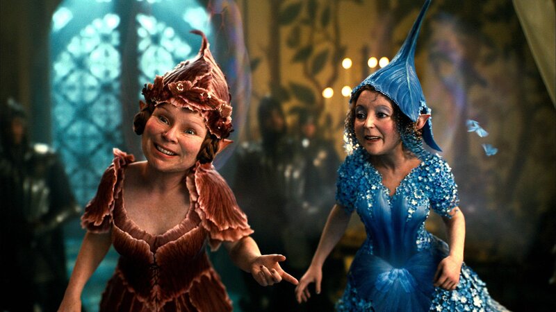 Two Female Fairies in Costumes