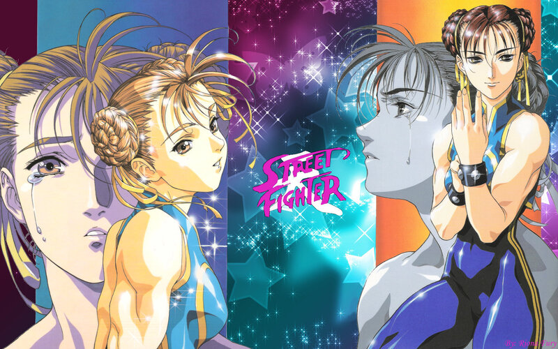 Two Female Fighters — Purple, Dramatic