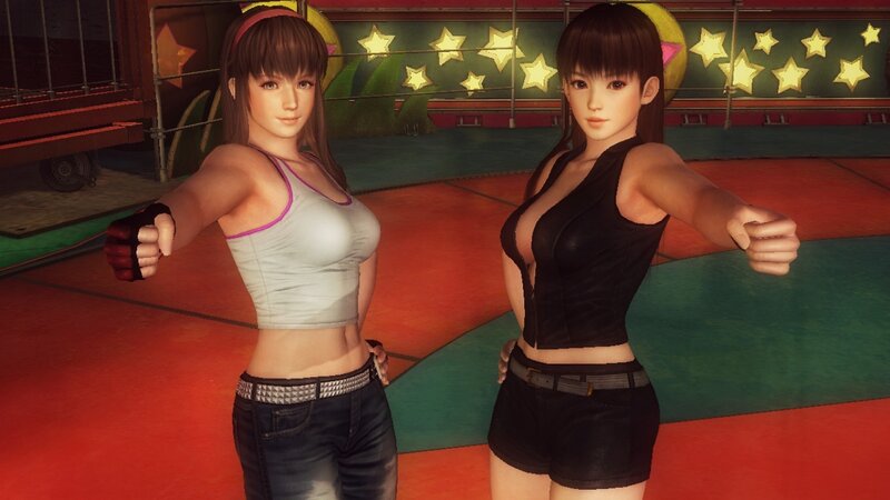 Two Female Fighters — Red
