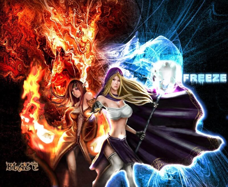 Two Female Mages