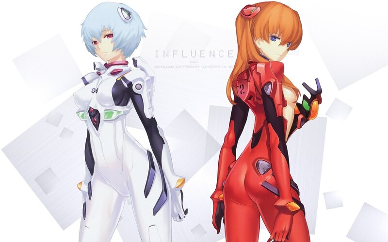 Two Female Mecha Pilots — White