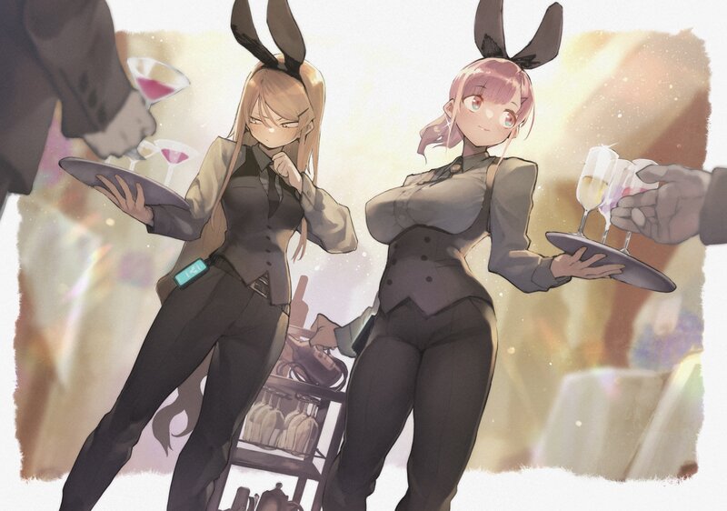 Two Female Waitresses — Brown