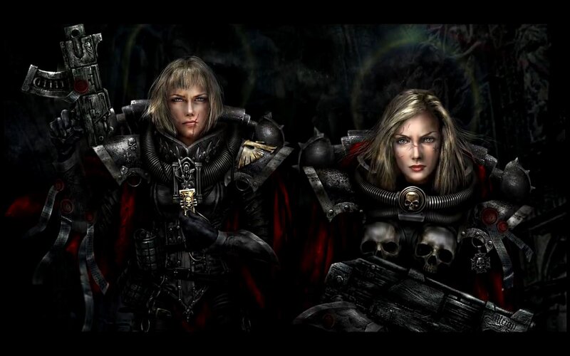 Two Female Warriors — Black