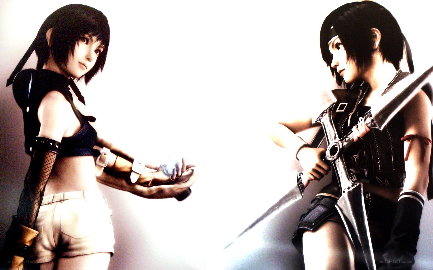 Two female warriors facing off