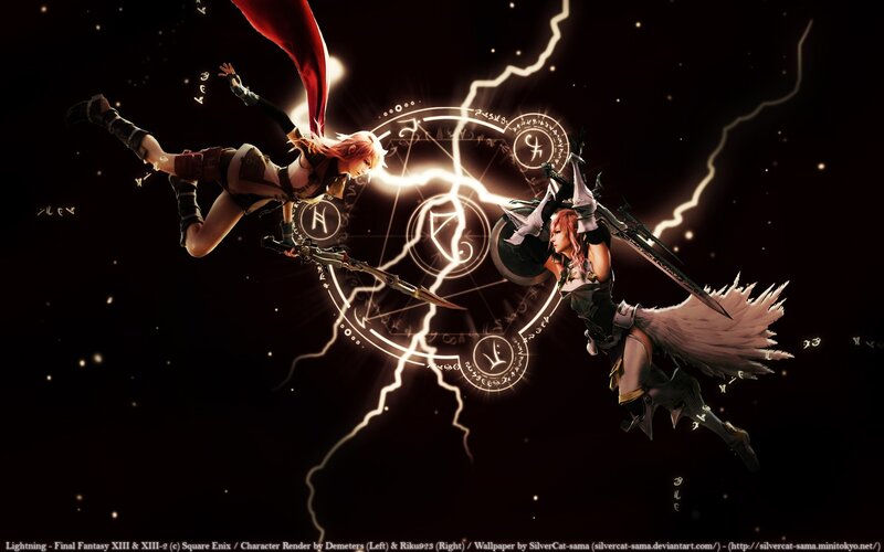 Two Female Warriors Fighting — Black, Dramatic, Night, Digital Art