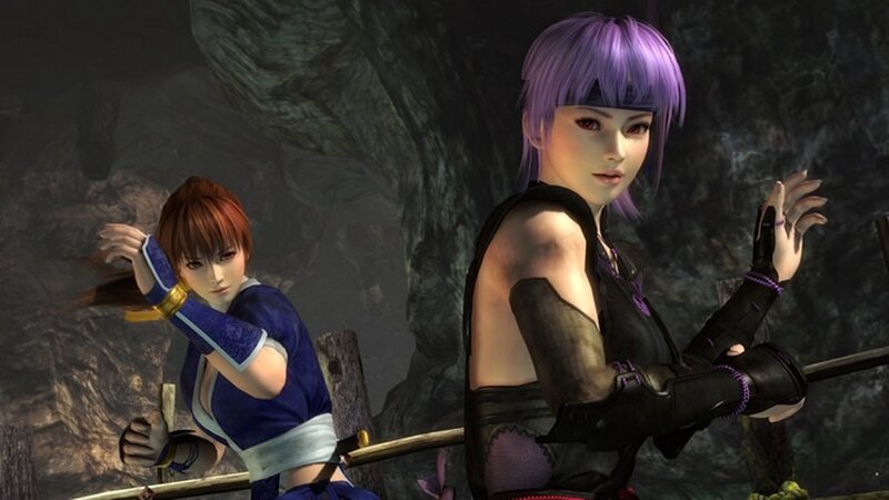 Two female warriors in a cave