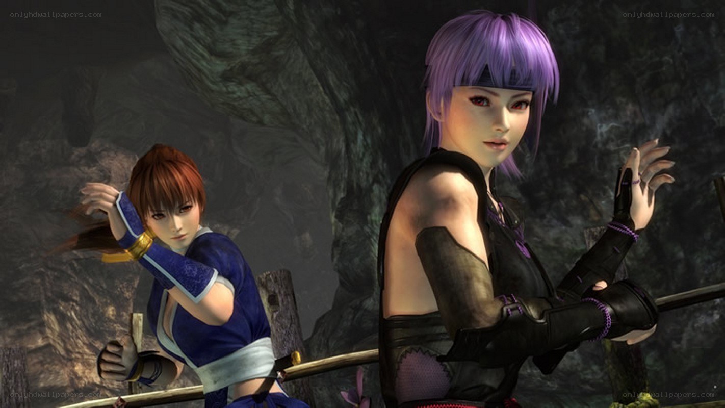 Two female warriors in a cave