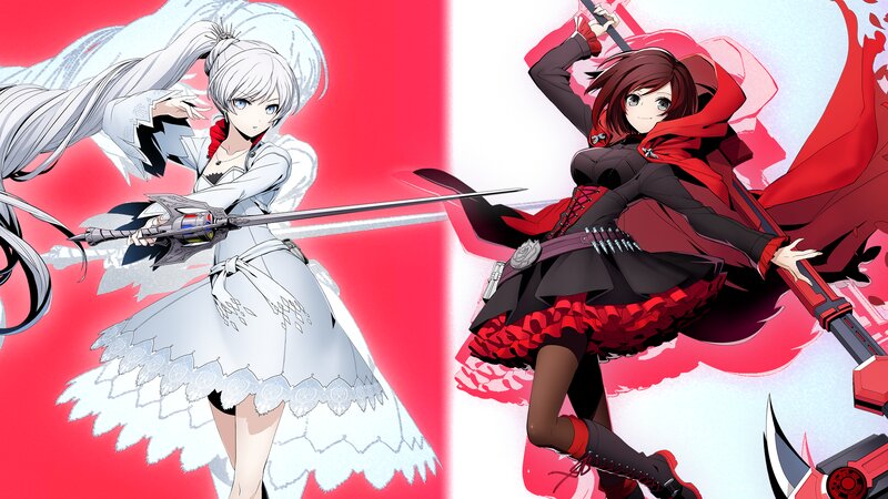 Two Female Warriors — Red, Dynamic