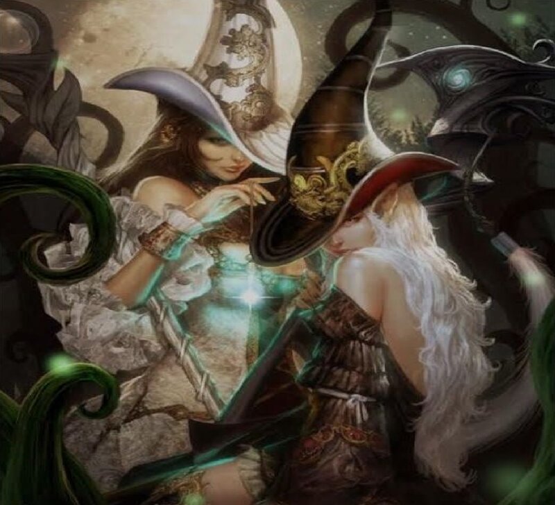 Two Female Wizards