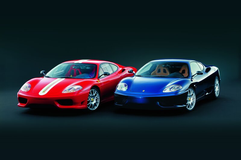 Two Ferrari sports cars