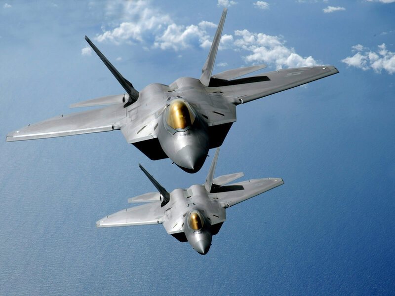 Two Fighter Jets — Blue, Clear