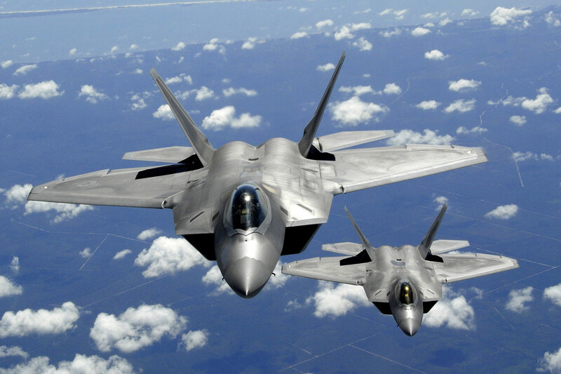 Two Fighter Jets — Blue, Dramatic, Photograph