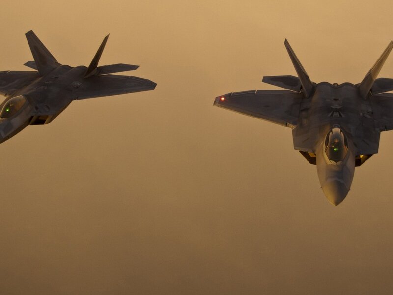 Two Fighter Jets — Brown