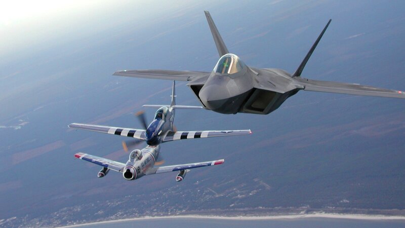 Two Fighter Jets Flying — Gray, Dramatic, Afternoon, Photograph