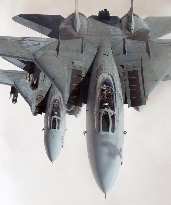 Two Fighter Jets — Gray, Aerial