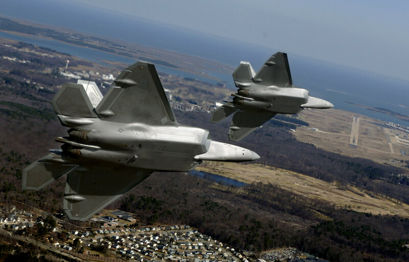 Two Fighter Jets — Gray, Dramatic, Afternoon, Photograph, Aircraft