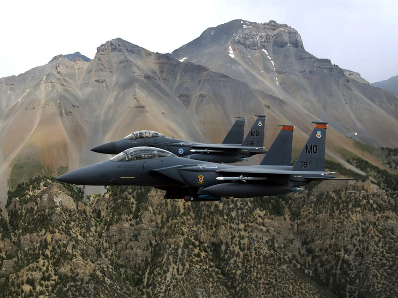 Two Fighter Jets — Gray, Dramatic, Afternoon, Photograph