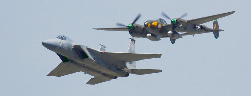 Two Fighter Jets — Gray, Neutral, Afternoon