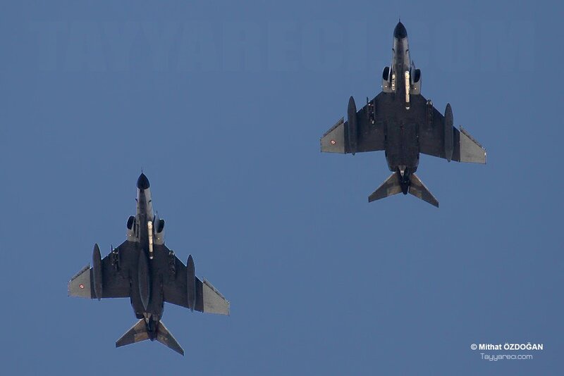 Two Fighter Jets in Flight — Blue, Aircraft