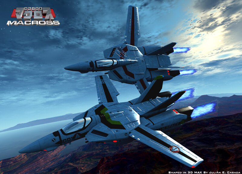 Two Fighter Jets in Flight — Blue, Dramatic, Afternoon