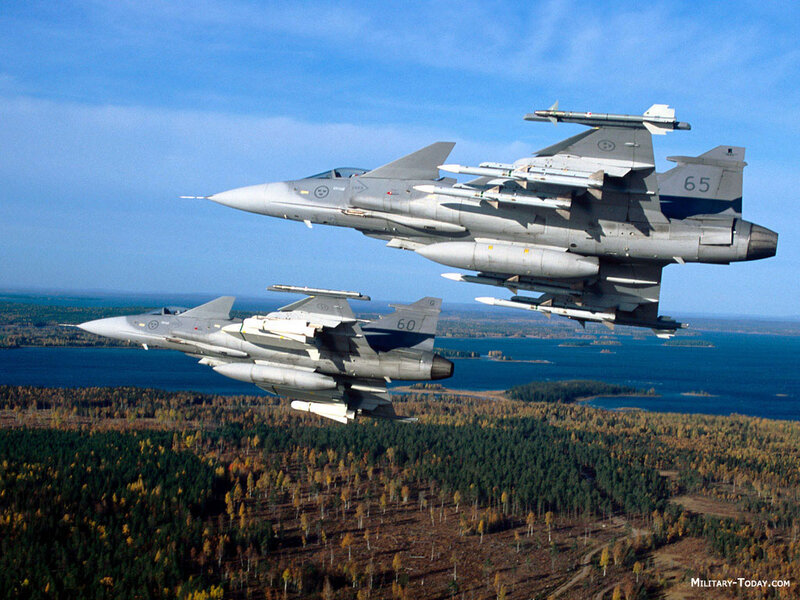 Two Fighter Jets in Flight — Gray, Aerial, Autumn