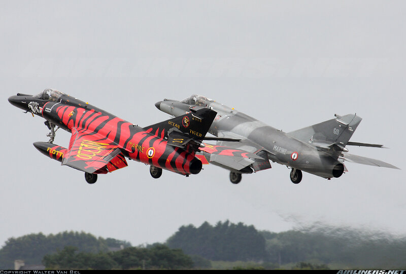 Two Fighter Jets in Flight — Gray, Dynamic