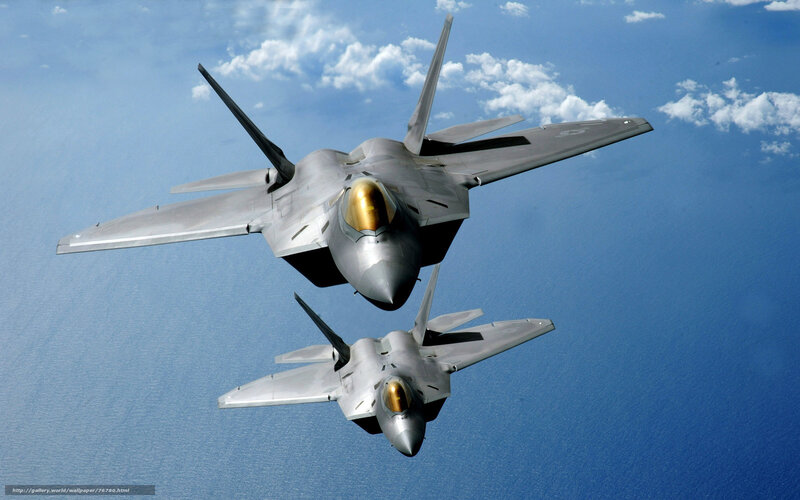 Two Fighter Jets in Formation — Blue, Dramatic, Afternoon, Photograph