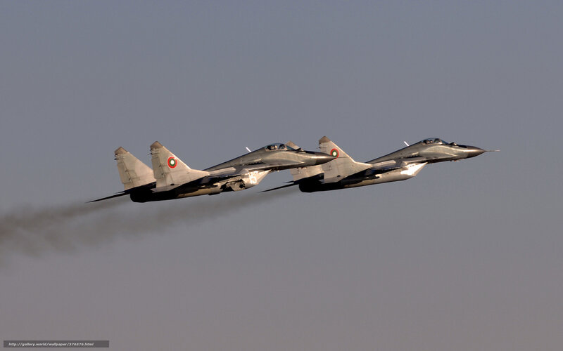 Two Fighter Jets in Formation — Gray, Dynamic, Photograph, Aircraft, Smoke