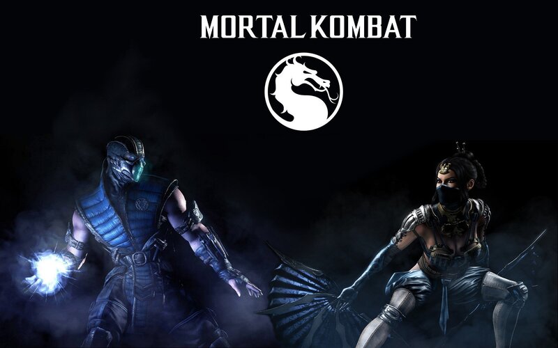 Two Fighters in Dark Armor