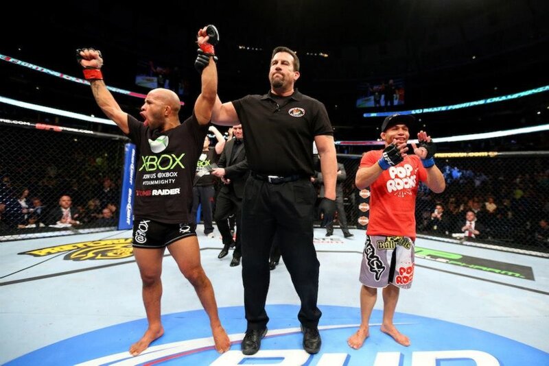 Two Fighters in Octagon