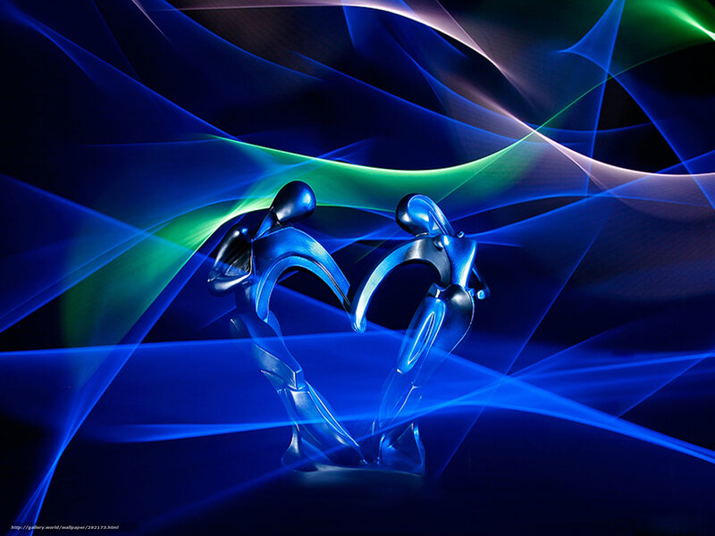Two Figures Forming Heart