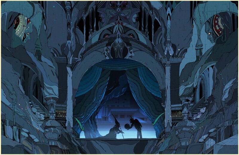 Two Figures in a Cavern