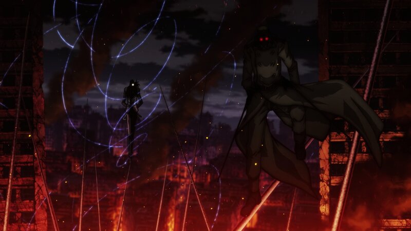 Two Figures in a Ruined City