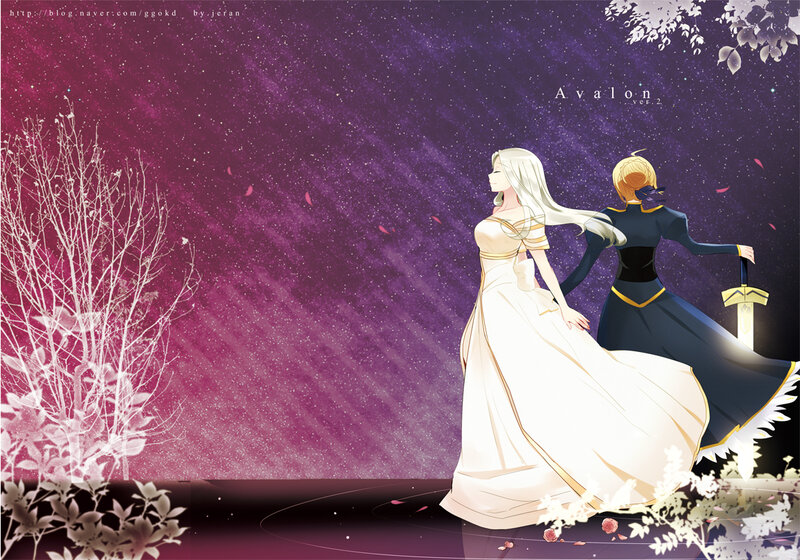 Two Figures in Gowns