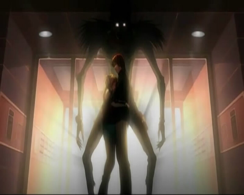 Two Figures in Hallway