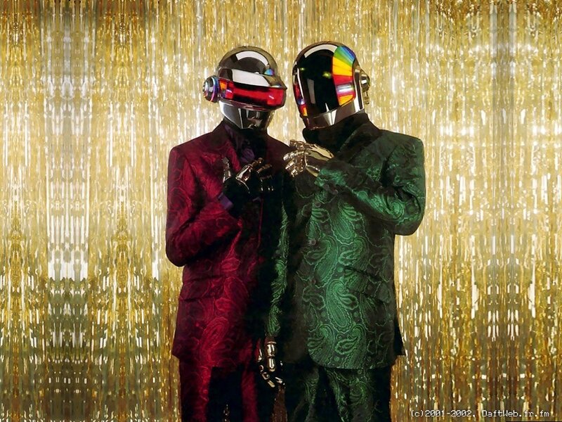 Two Figures in Helmets — Gold