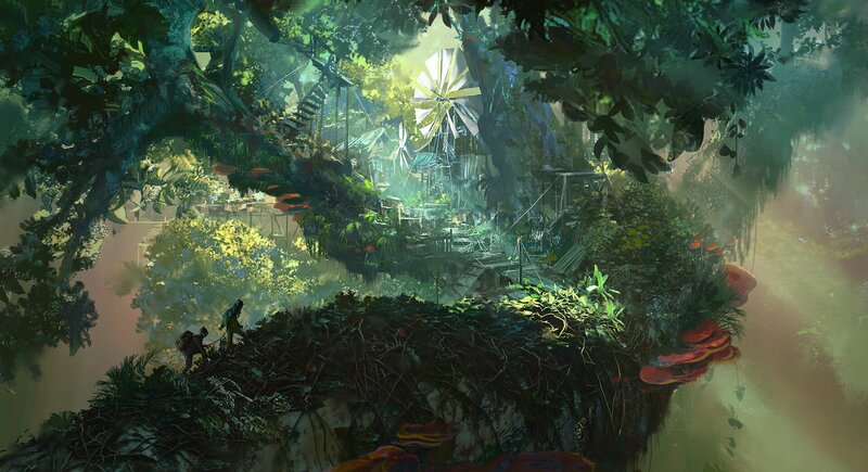 Two Figures in Jungle