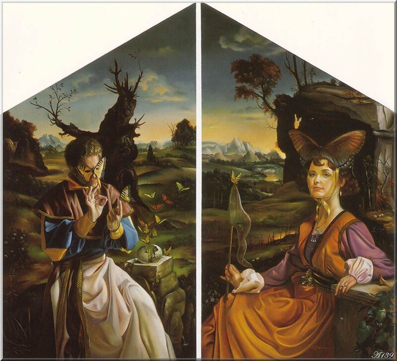 Two Figures in Landscape