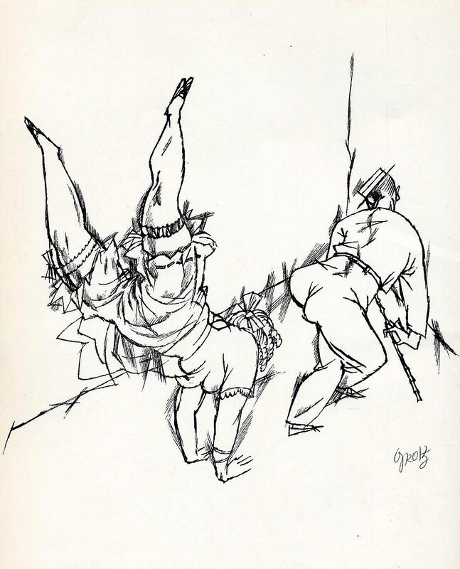 Two Figures in Motion — Black