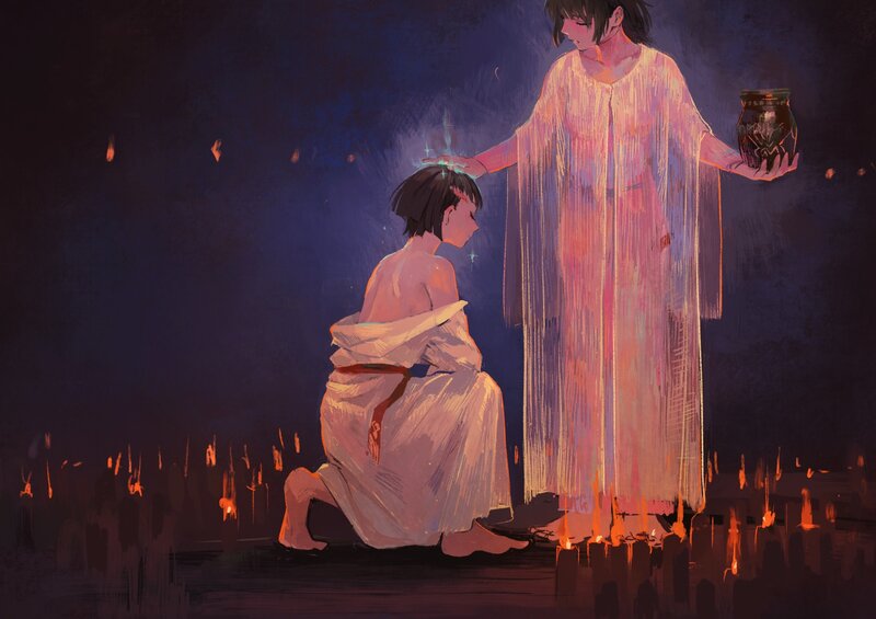Two Figures in Ritual