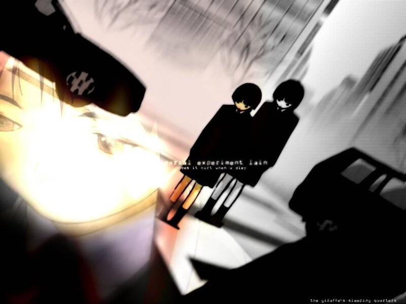 Two Figures in Silhouette — Black, Dramatic