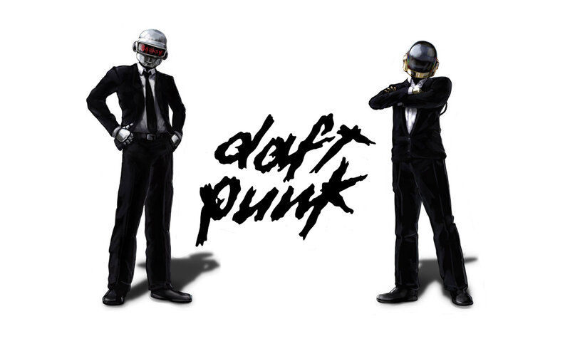 Two Figures in Suits — Black, Confident