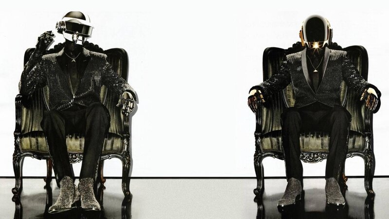 Two Figures in Suits — Black, Dramatic, Photograph