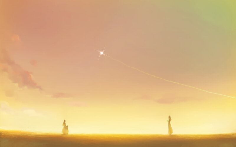 Two Figures on a Plain